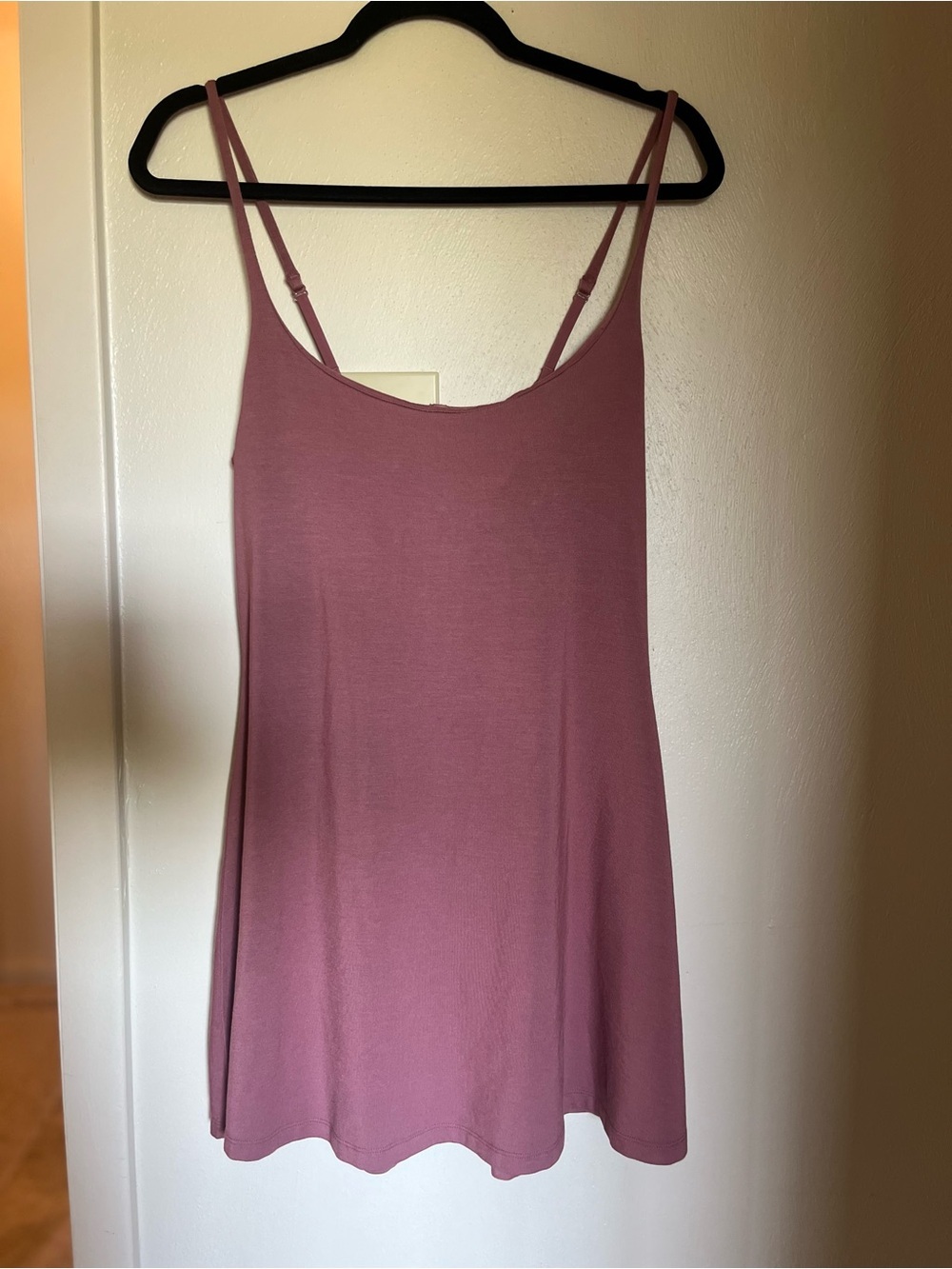 SKIMS Rose Mauve Mini Dress with Spaghetti Straps - Picture 3 of 5
